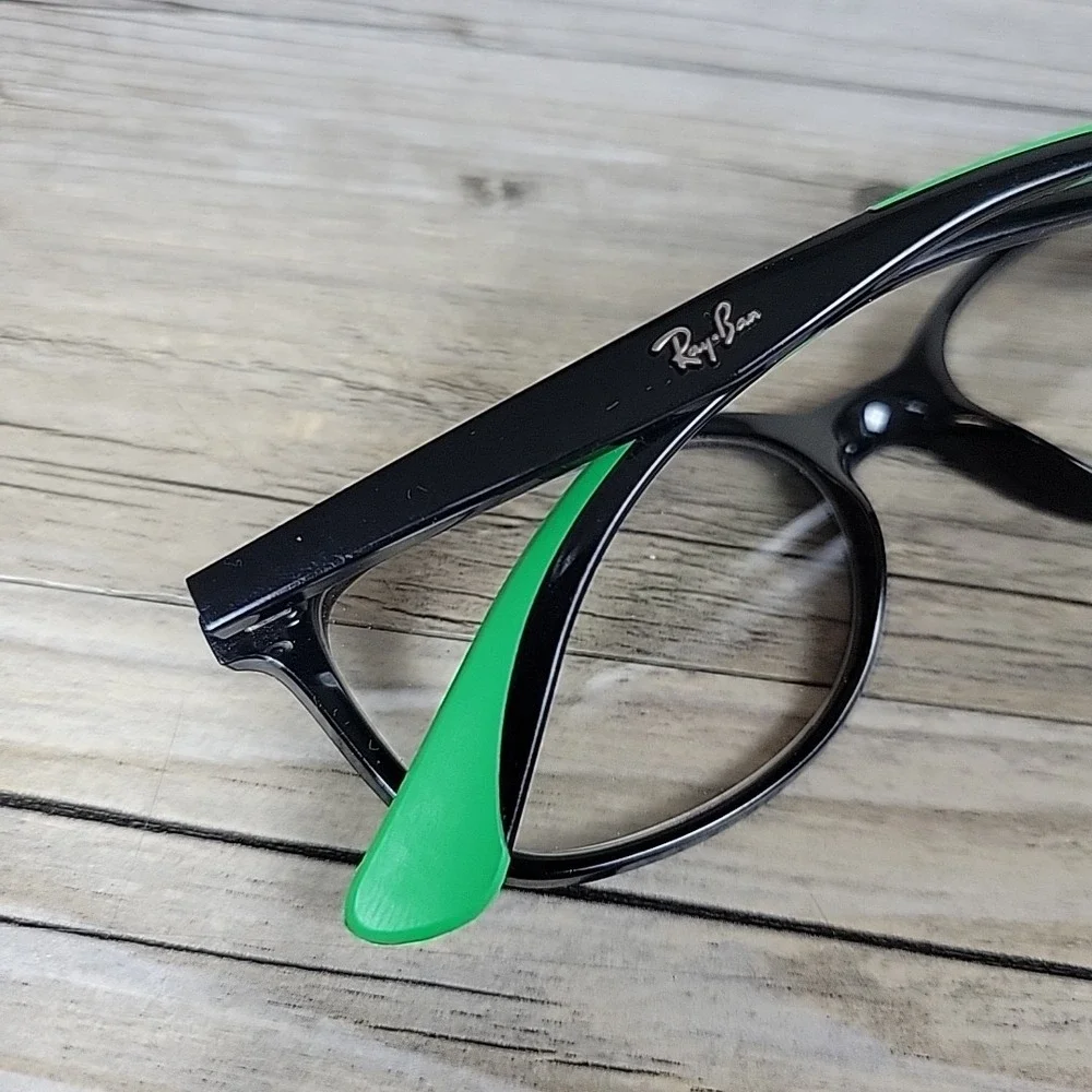 Ray-Ban RB1586 3773 Kids Eyeglasses‎ Black Green Frames Only 49-16-130 Full Rim